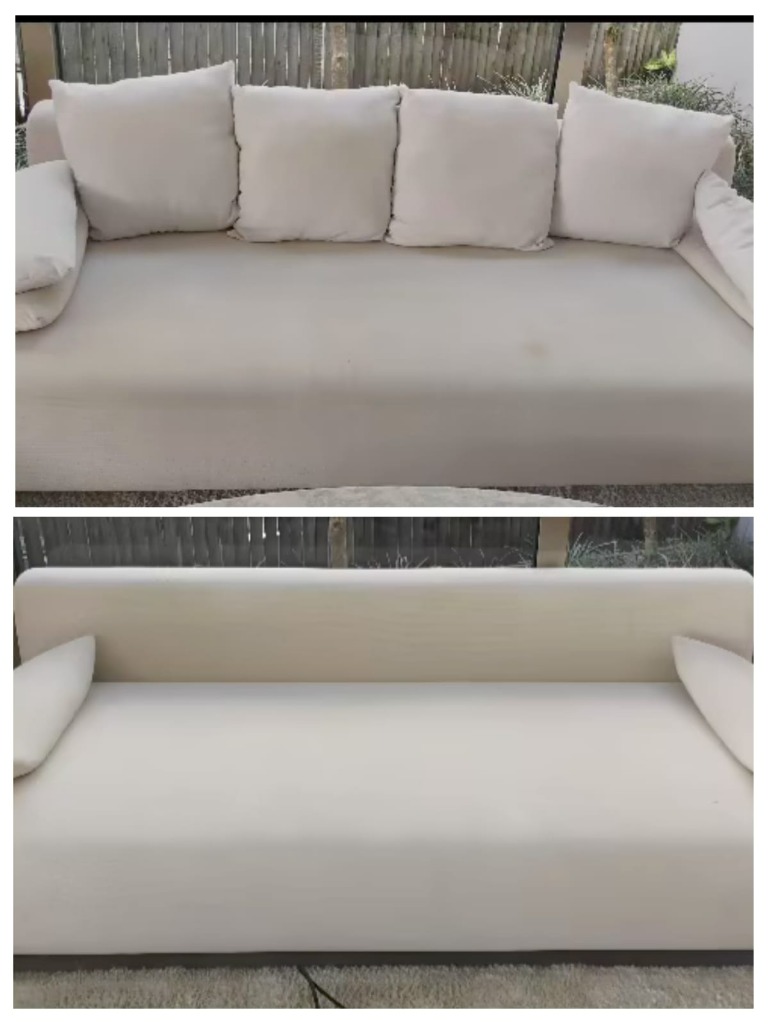 Antes e Depois Sofá Sala