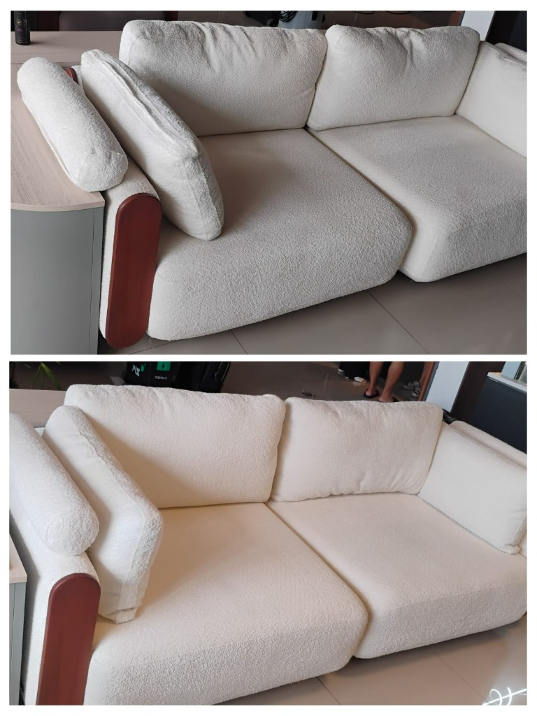 Antes e Depois Sofá